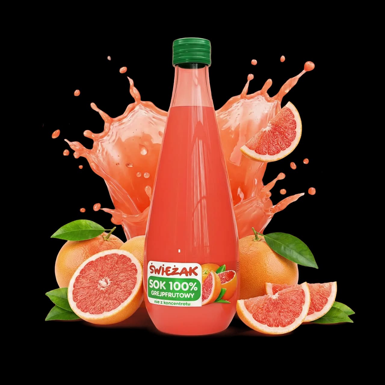 Butelka soku Grejpfrut